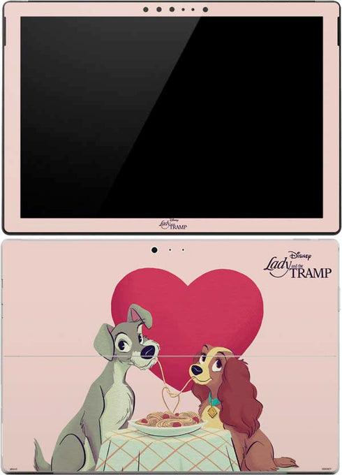 Disney Lady & The Tramp Spaghetti Dinner Surface Pro (2017) Skin